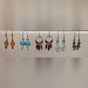 5 Pairs Of Handcrafted Earrings